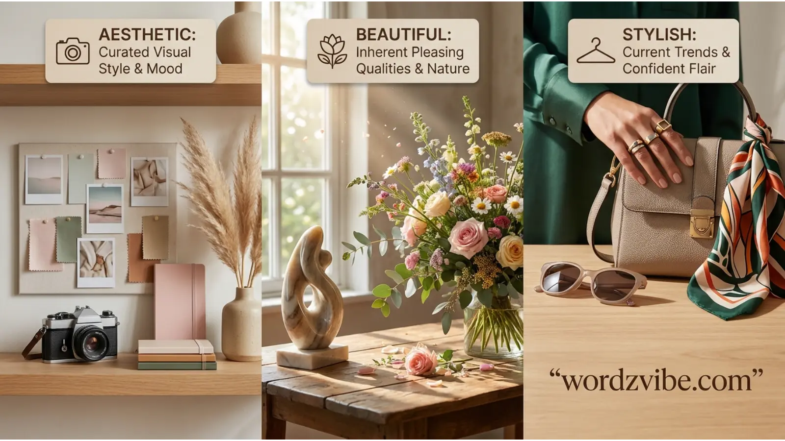 Aesthetic vs Beautiful vs Stylish
