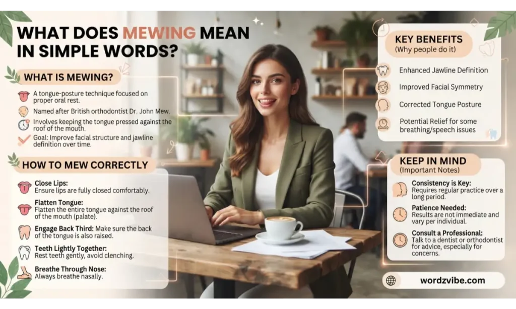 What Does Mewing Mean in Simple Words?