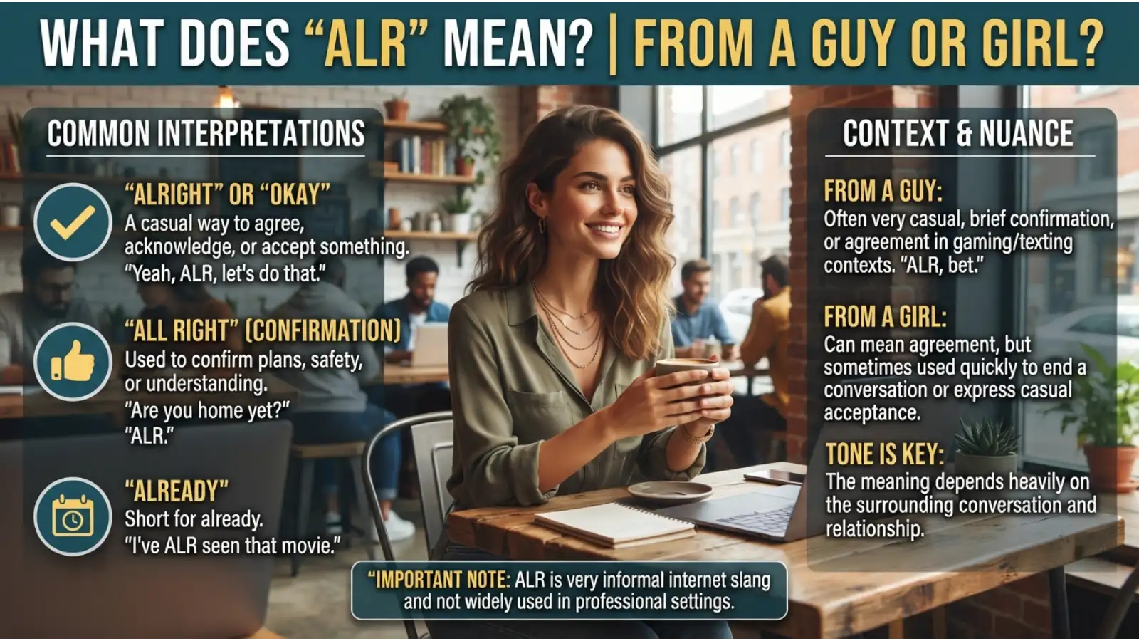 What Does ALR Mean From a Guy or Girl?