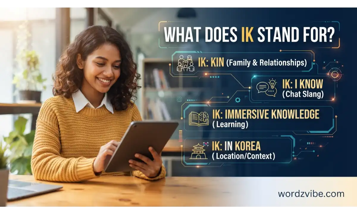 What Does IK Stand For?