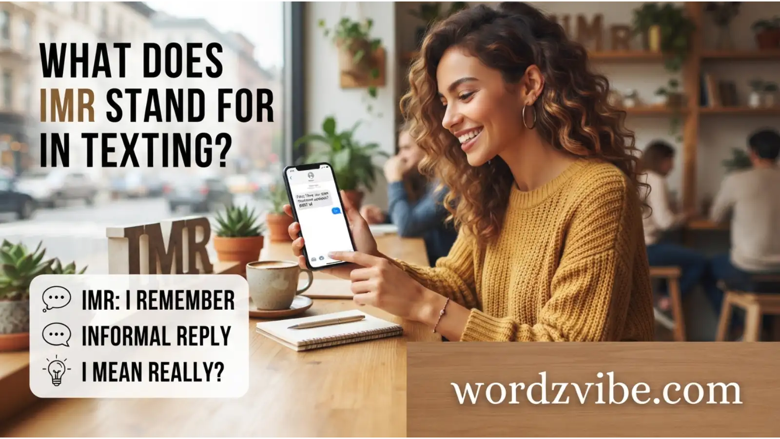 What Does IMR Stand For in Texting?