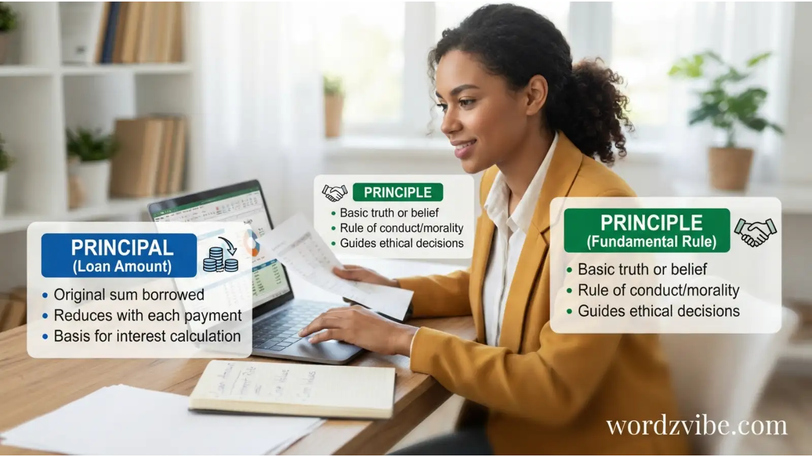 Principal vs Principle in a Loan