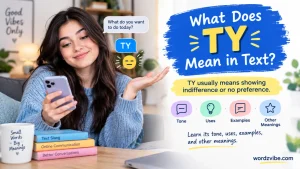 ty mean in text