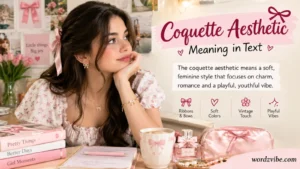 coquette aesthetic meaning in text