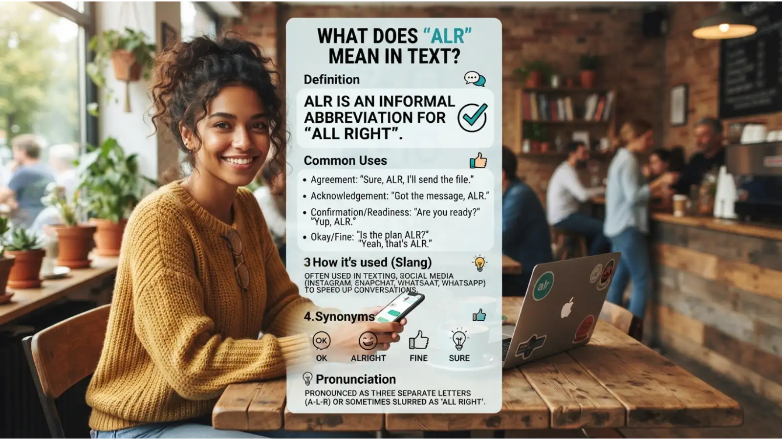 alr meaning in text