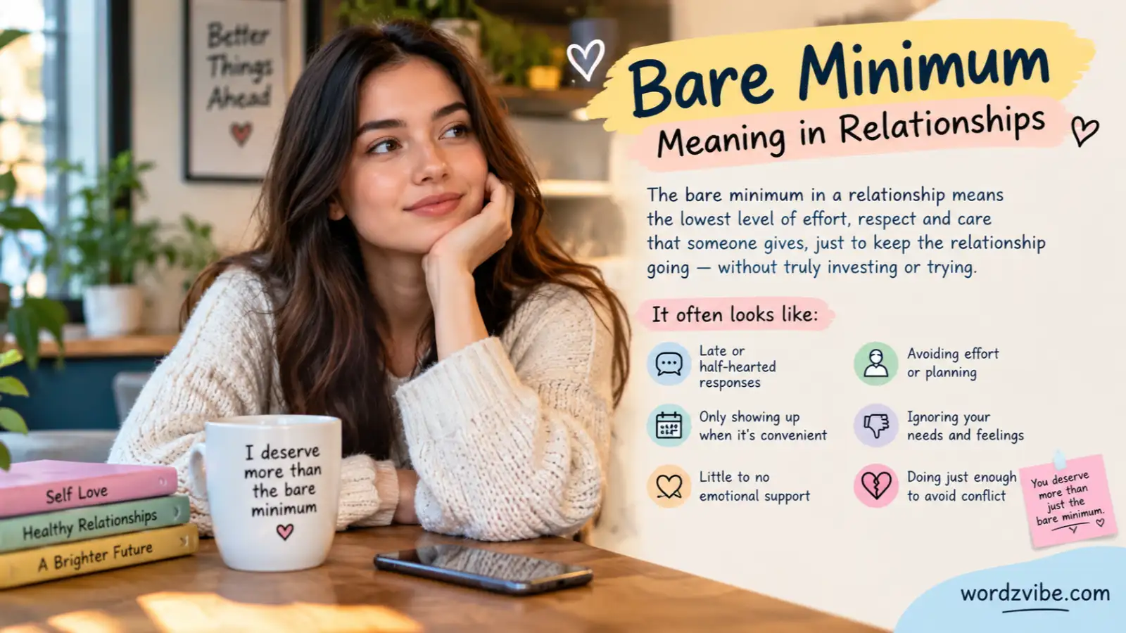 bare minimum meaning in relationships