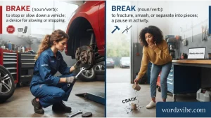 Brake vs Break