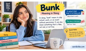 bunk meaning slang