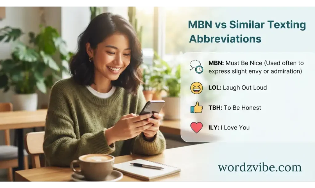 MBN vs Similar Texting Abbreviations