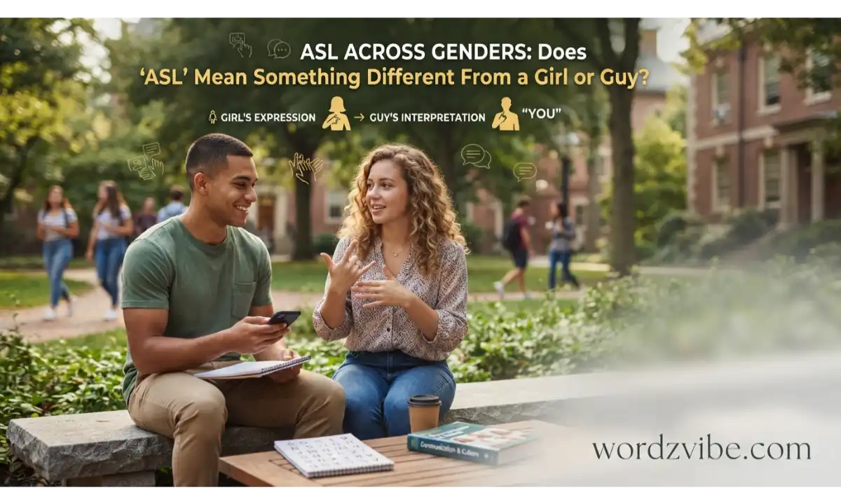 Does ASL Mean Something Different From a Girl or a Guy?