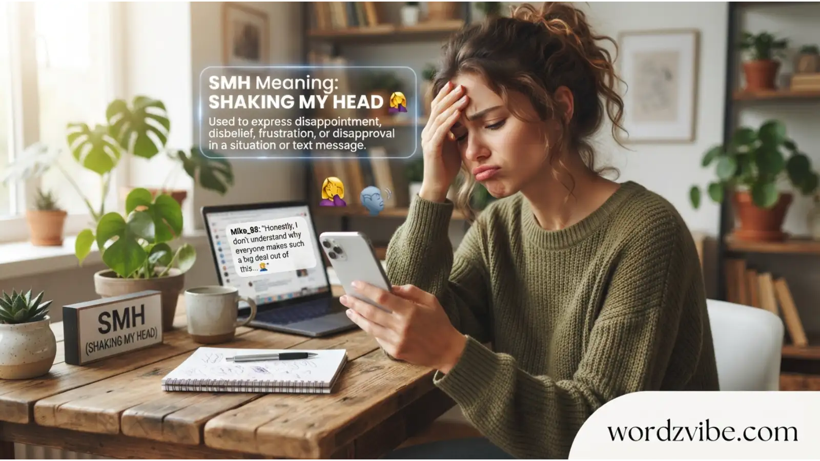 smh meaning in text