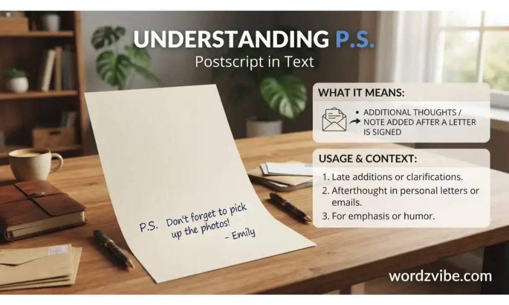 What Does PS Stand For?