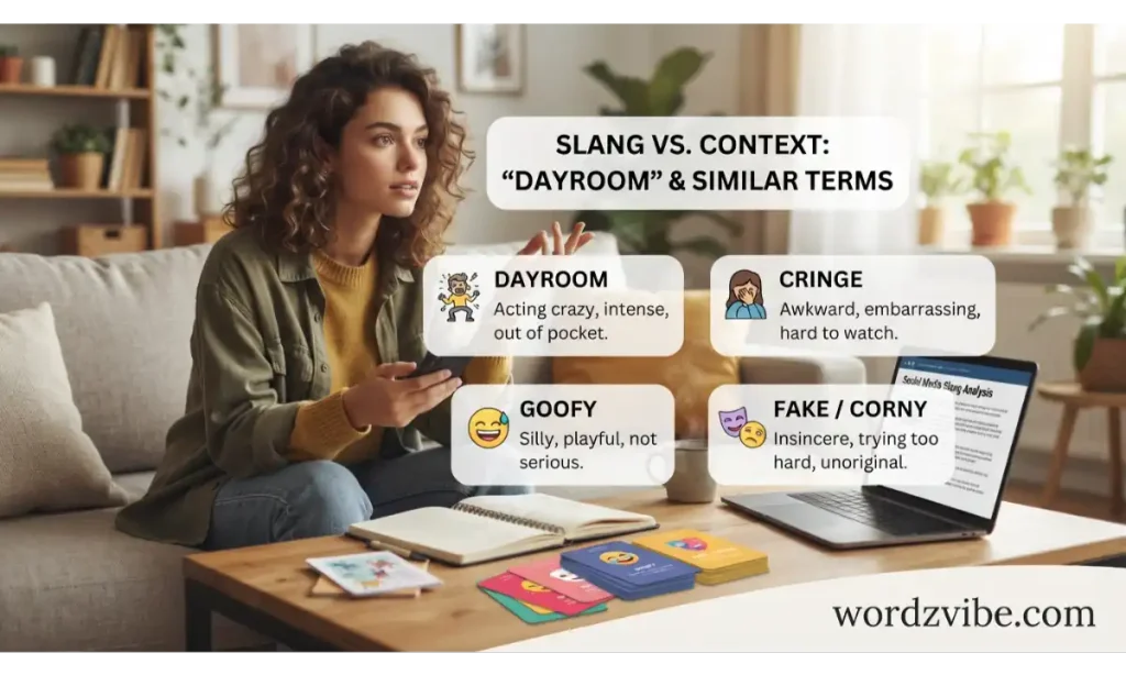 Dayroom vs. Similar Slang