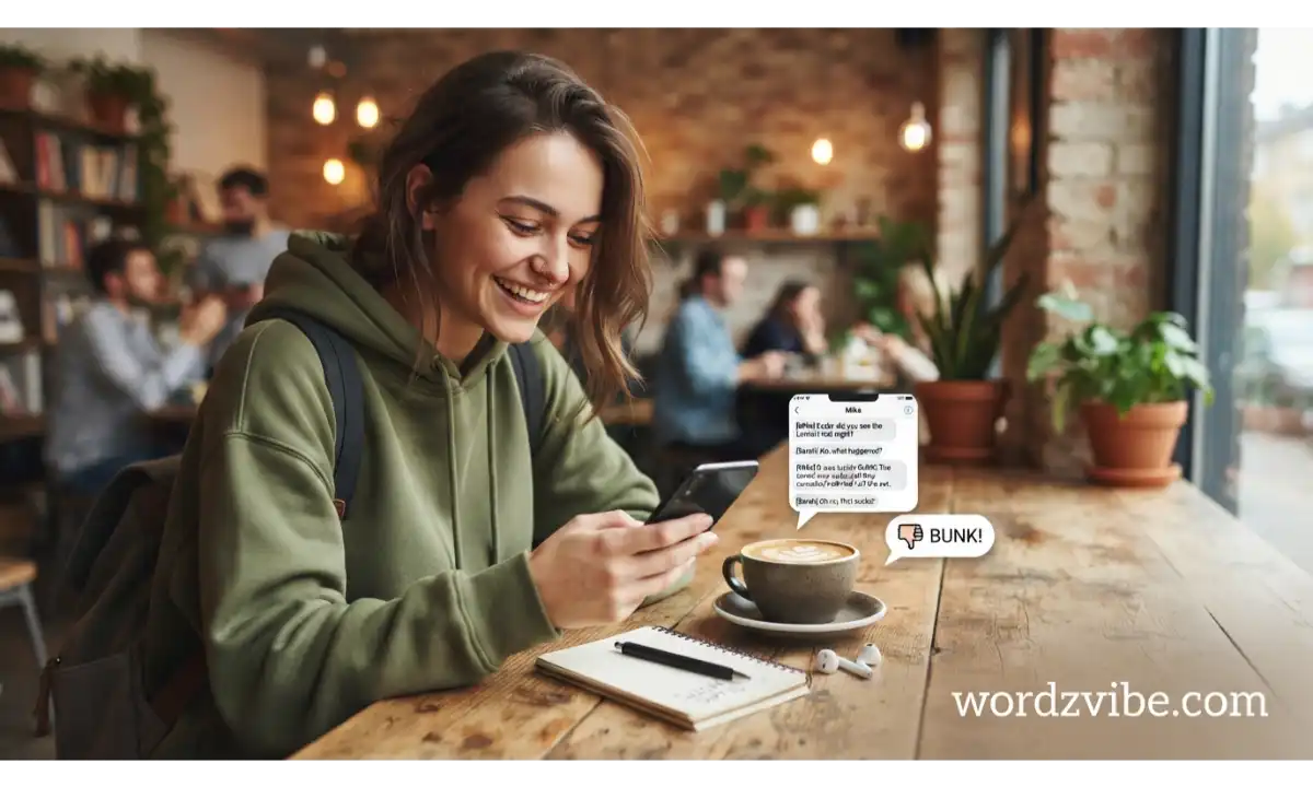 What Does Bunk Mean in a Text Message?