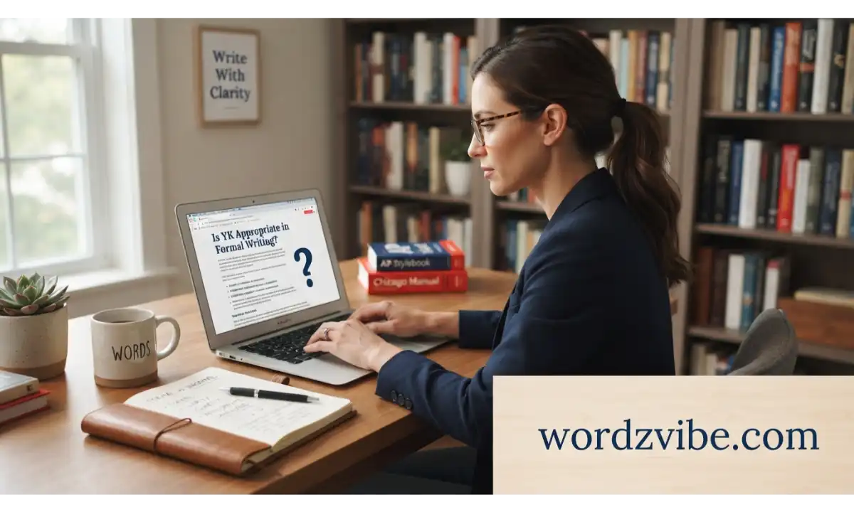 Is YK Appropriate in Formal Writing?