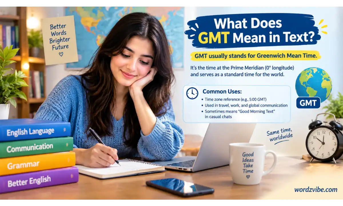 gmt mean in text