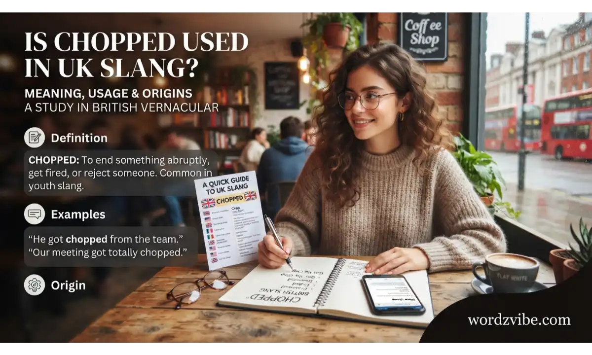 Is Chopped Used in UK Slang?
