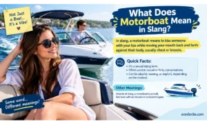 motorboat meaning slang