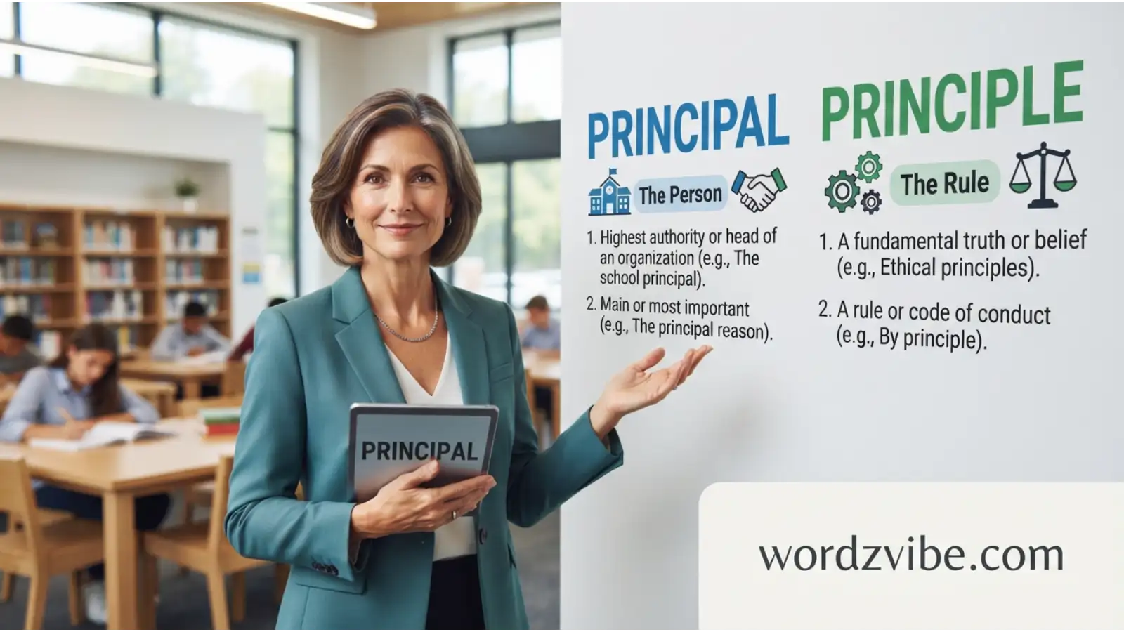 Principal vs Principle