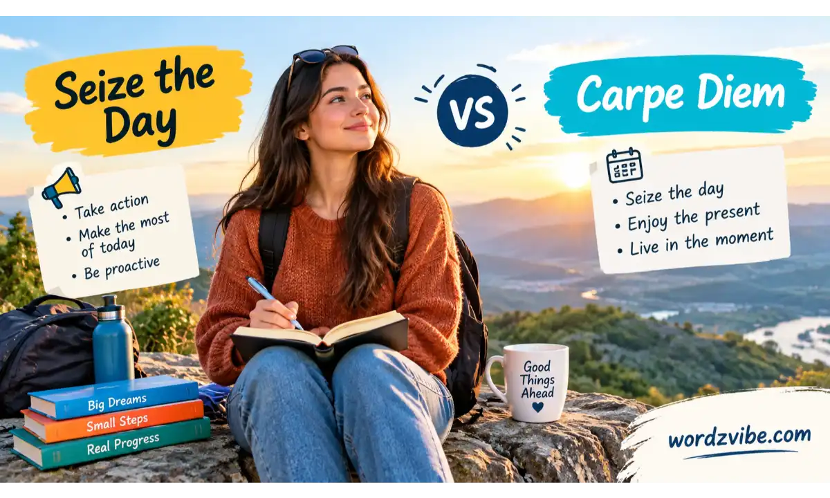 Seize the day vs Carpe diem difference
