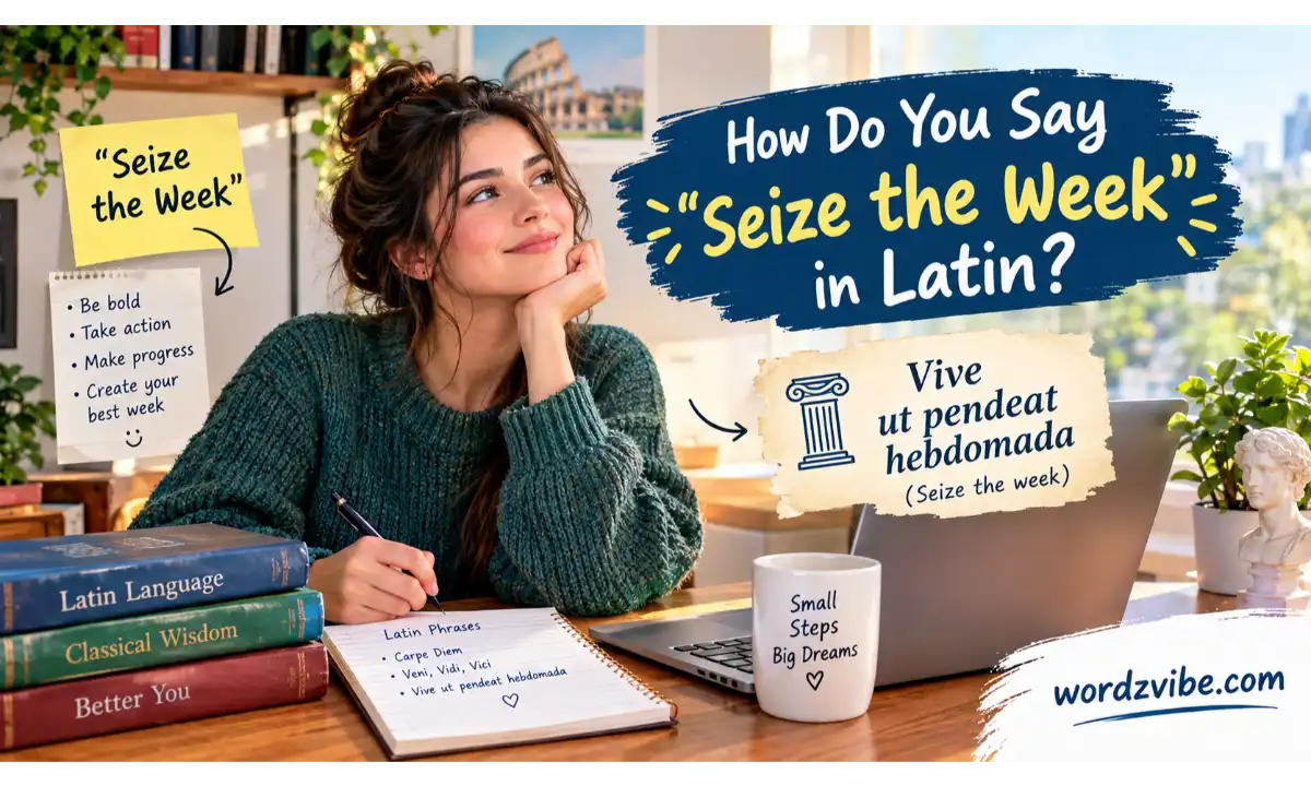 How Do You Say “Seize the Week” in Latin?
