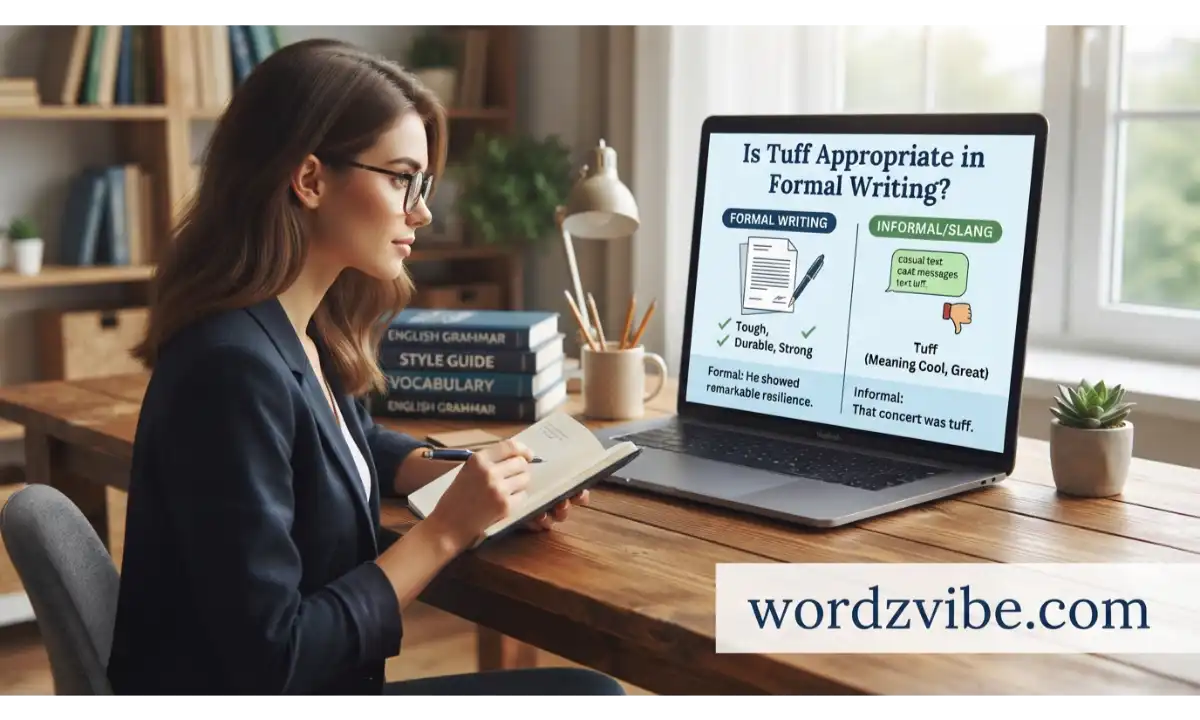 Is Tuff Appropriate in Formal Writing?