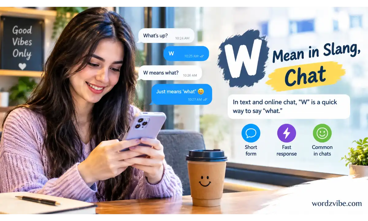 W Mean in Slang, Chat