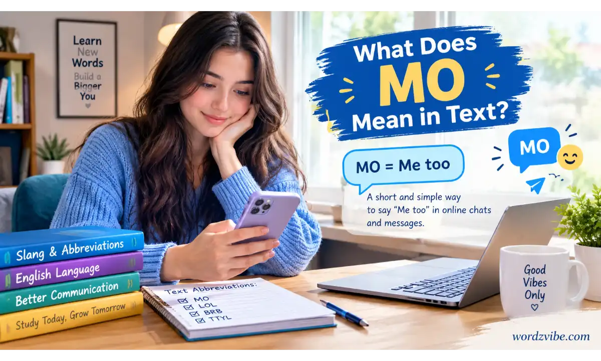 What Does MO Mean in Text?